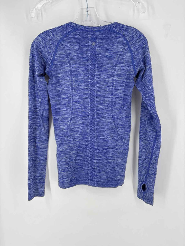 Size 4 Lululemon Purple Print Shirt