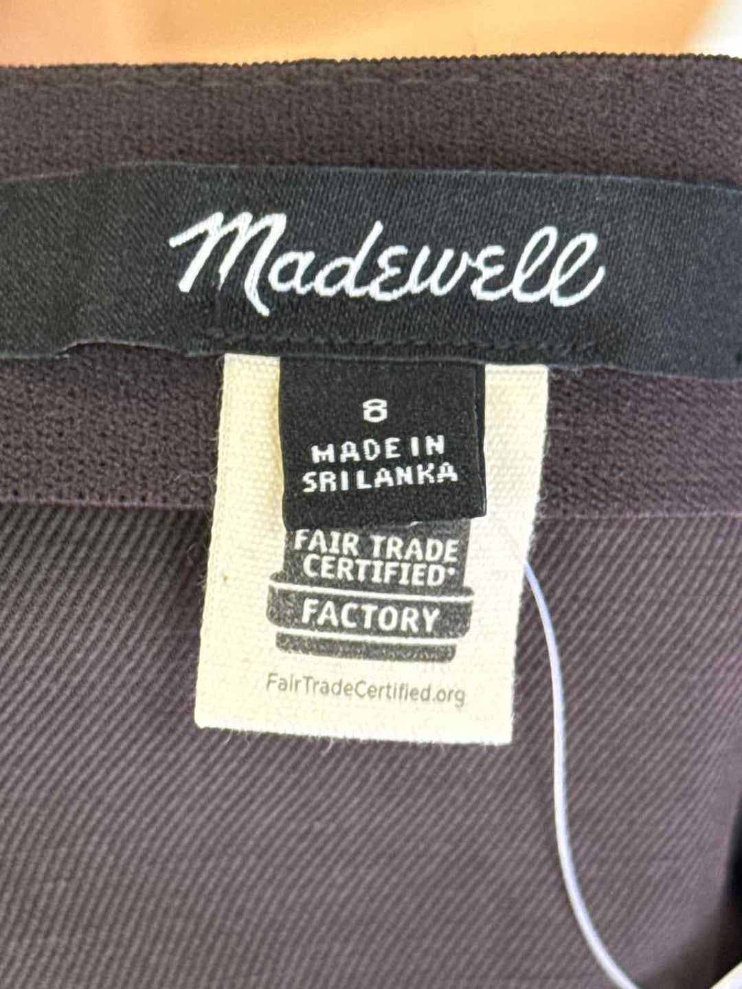 Size 8 MADEWELL Brown Skirt