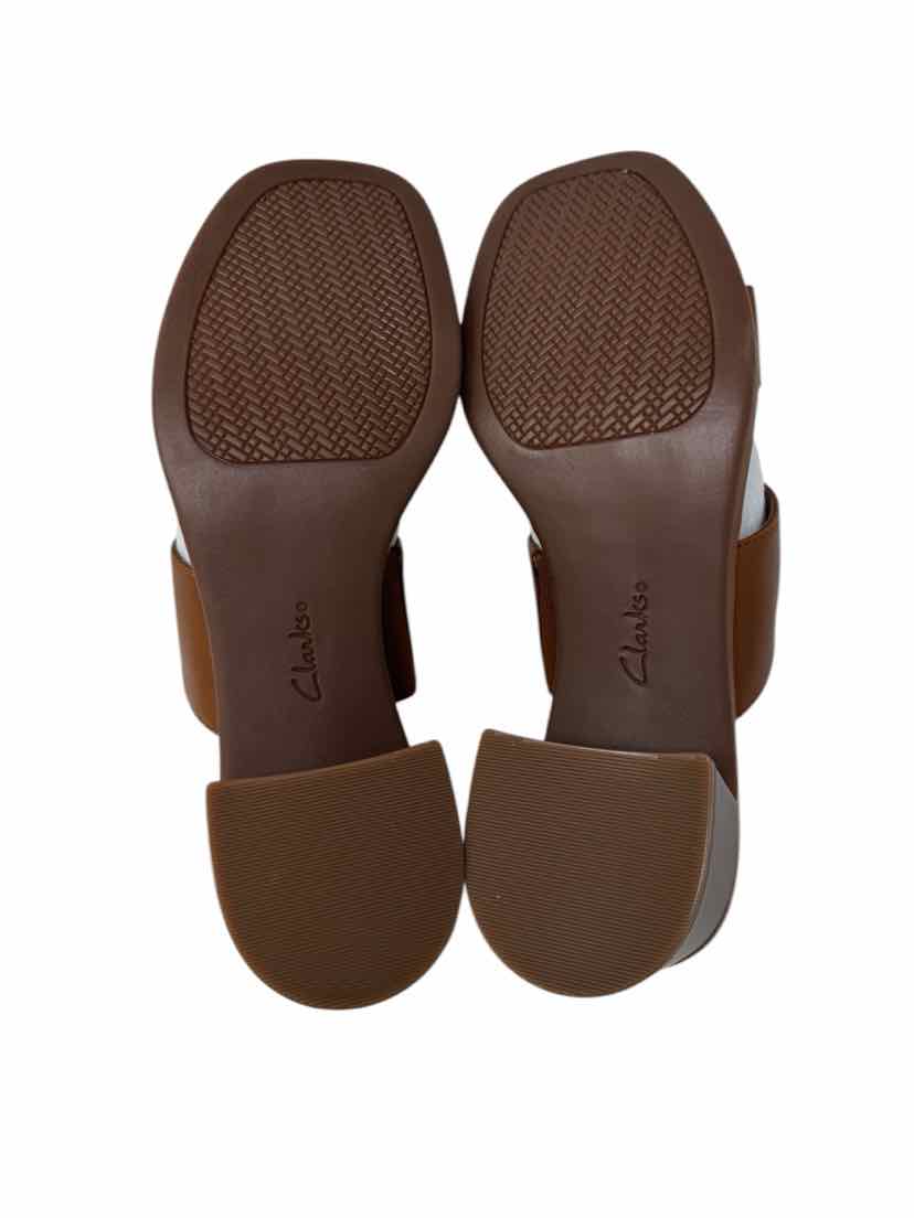 Shoe Size 9.5 CLARKS Tan Leather Sandals