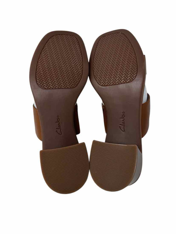 Shoe Size 9.5 CLARKS Tan Leather Sandals