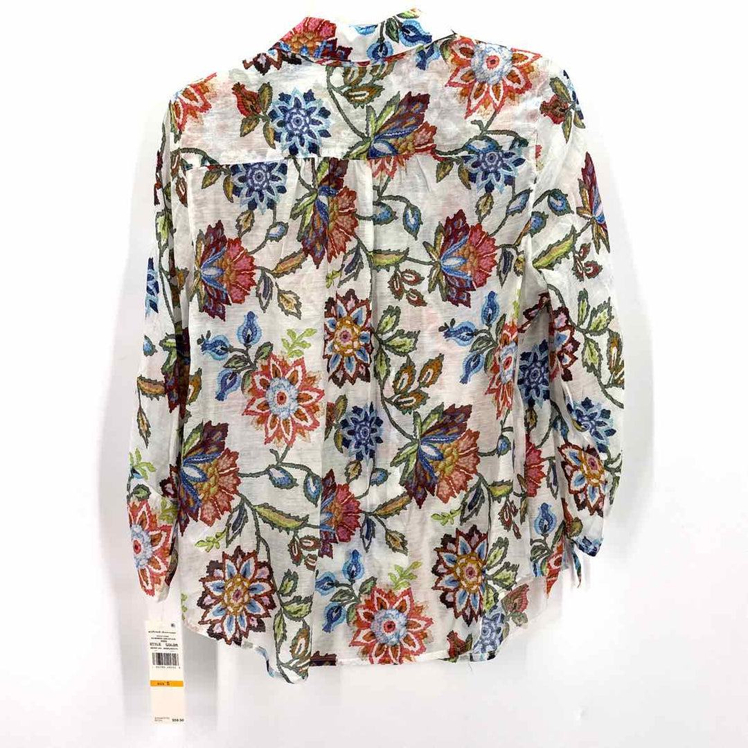 Size S ALFRED DUNNER White Print Shirt