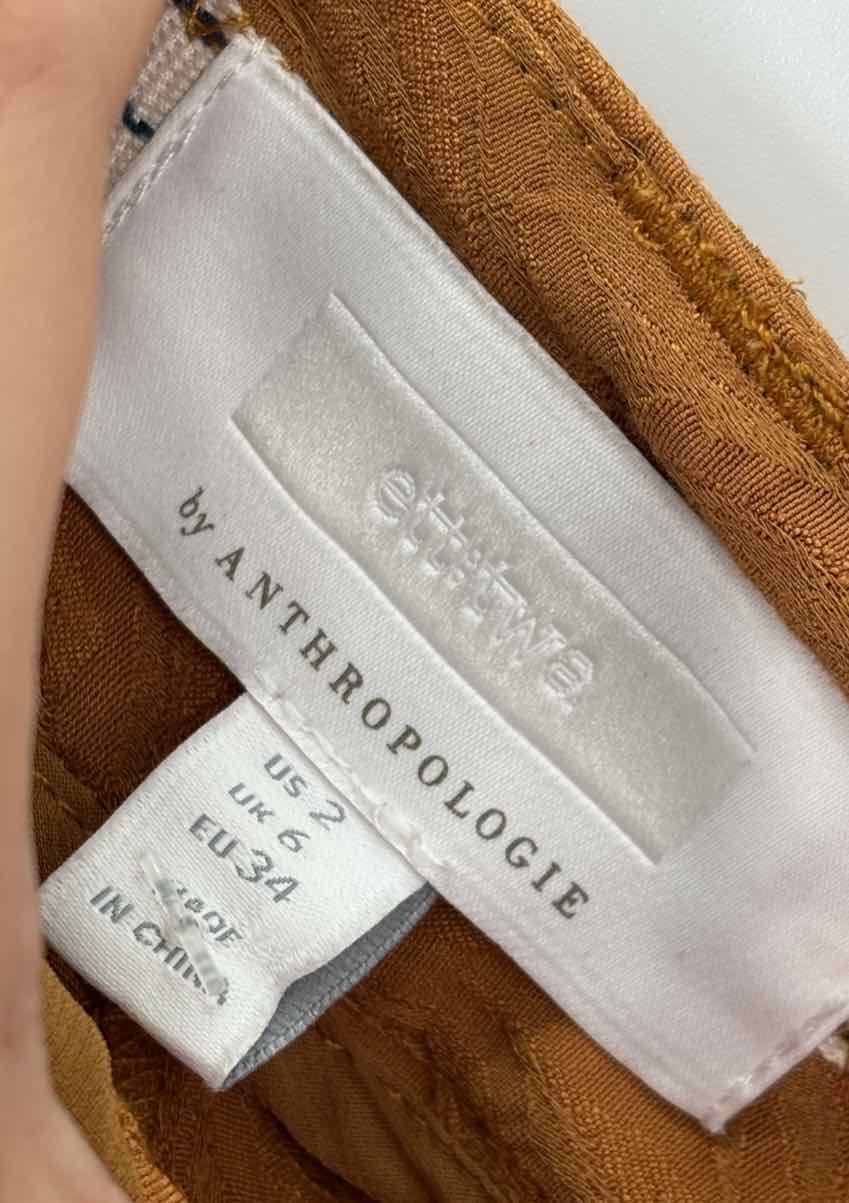Size 2 Anthropologie Mustard Pants