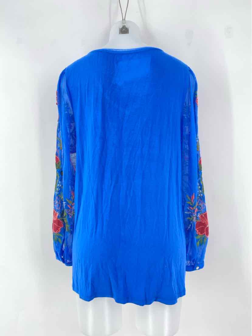 Size L SOFT SURROUNDINGS Blue Shirt