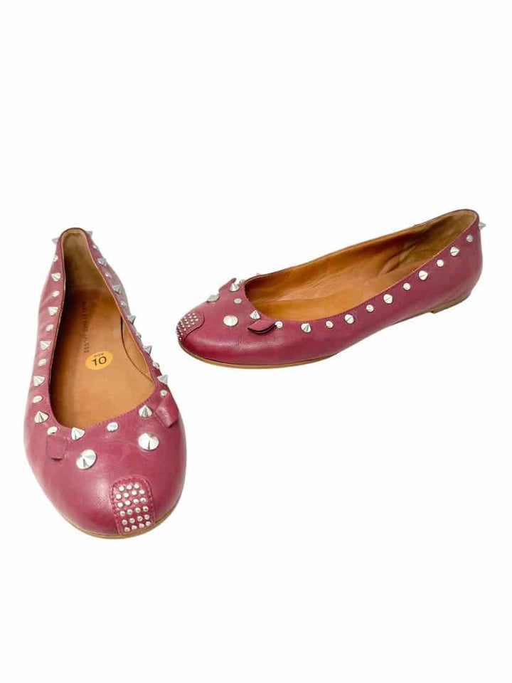 Shoe Size 10 MARC BY MARC JACOBS Burgundy Leather Flats