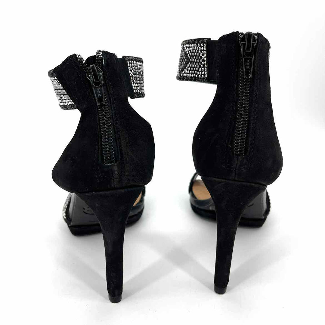 Shoe Size 6 Gianni Bini Black Leather Heels