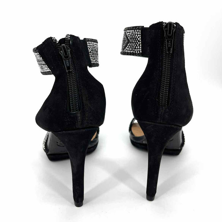 Shoe Size 6 Gianni Bini Black Leather Heels