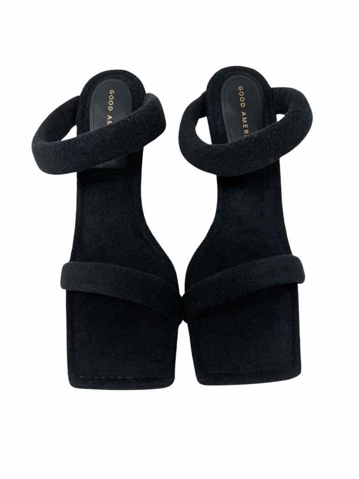 Shoe Size 11 GOOD AMERICAN Black Sandals