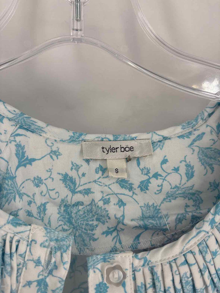 Size S TYLER BOE Blue Print Shirt