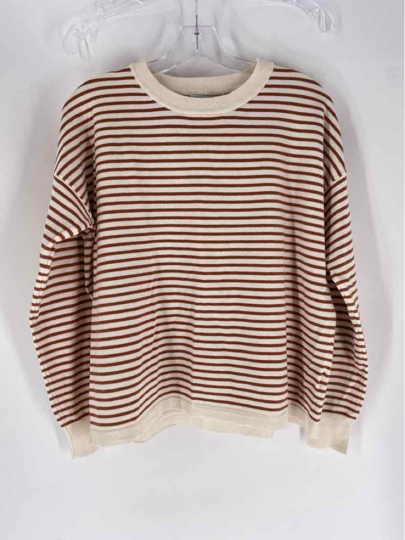 Size S Brown Print Sweater