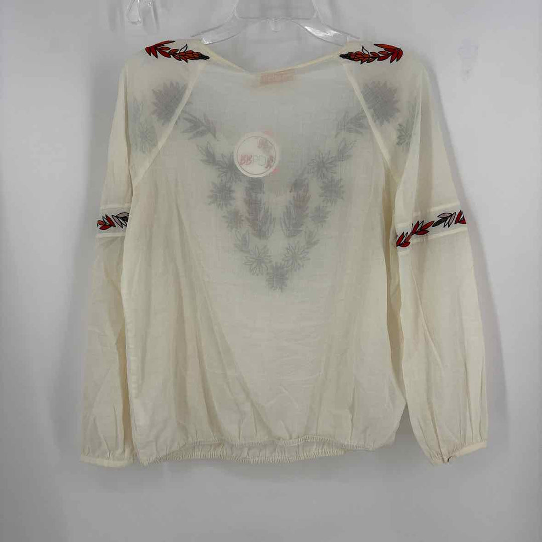 Size 0 Tory Burch Cream Shirt