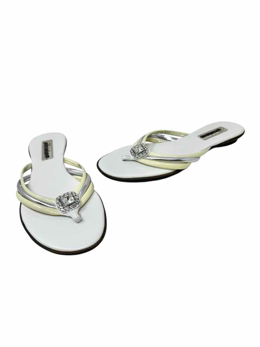 Shoe Size 7 BRIGHTON White Leather Sandals