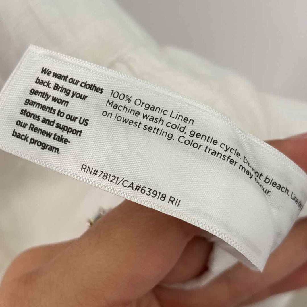 Size XL Eileen Fisher White Linen Pants