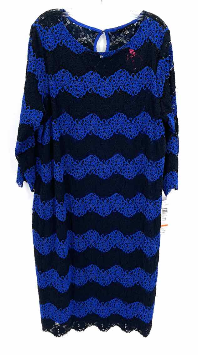 Size 24W TIANA B Black Lace Dress