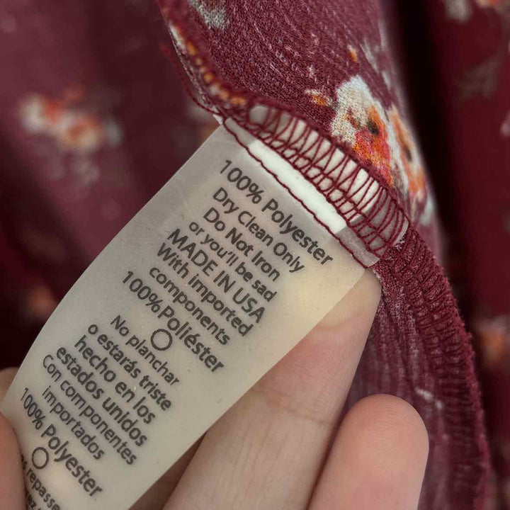 Size L lularoe Burgundy Cardigan