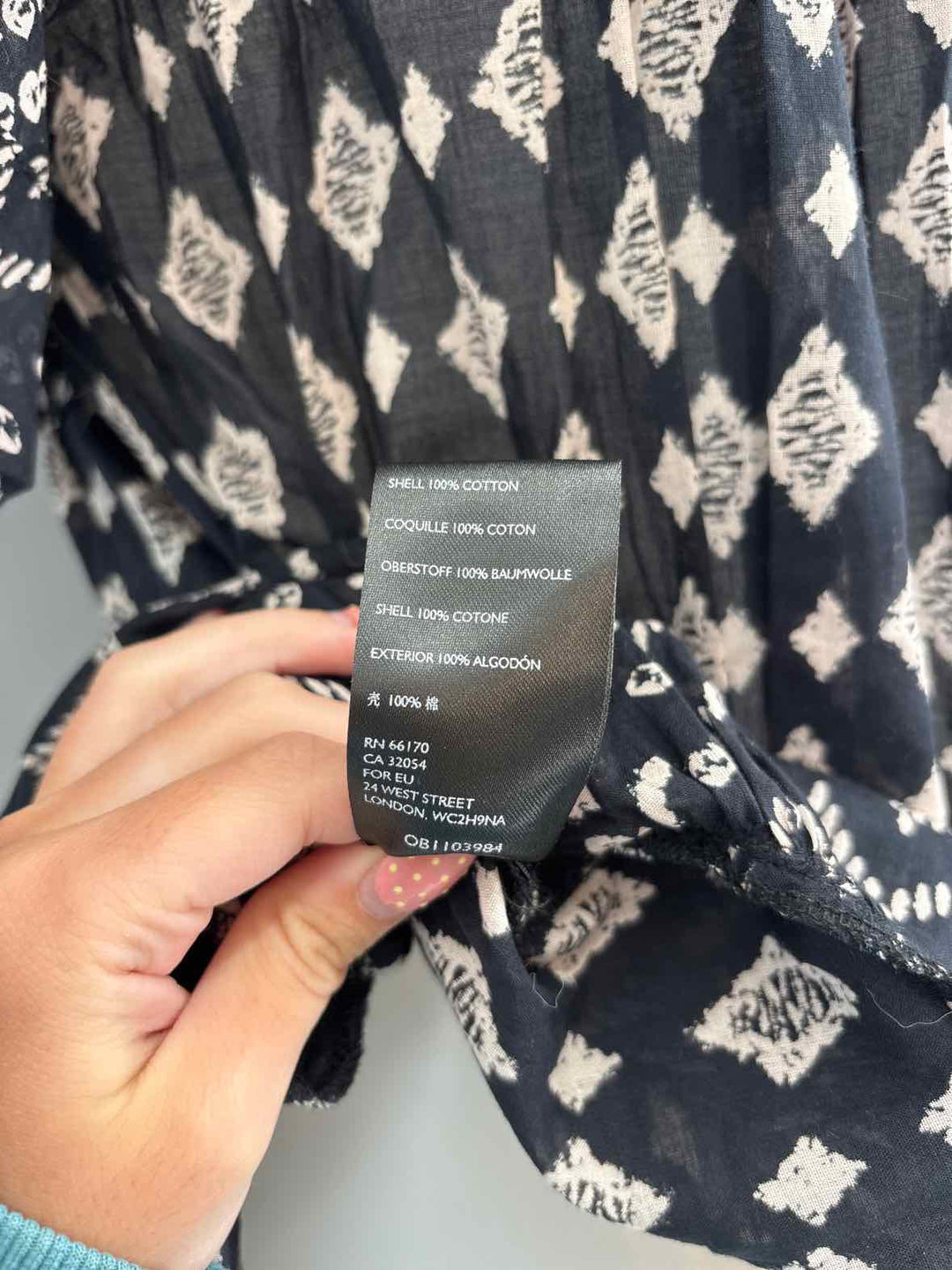 Size L FREE PEOPLE Navy Dress