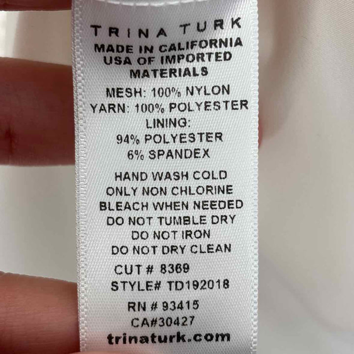 Size 10 TRINA TURK Ivory Lace Dress