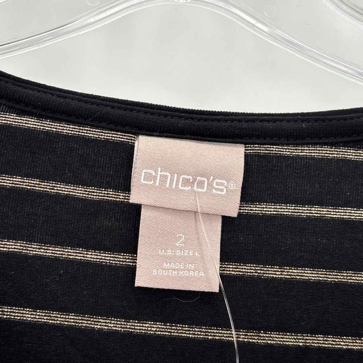 Size L Chico's Black Shirt