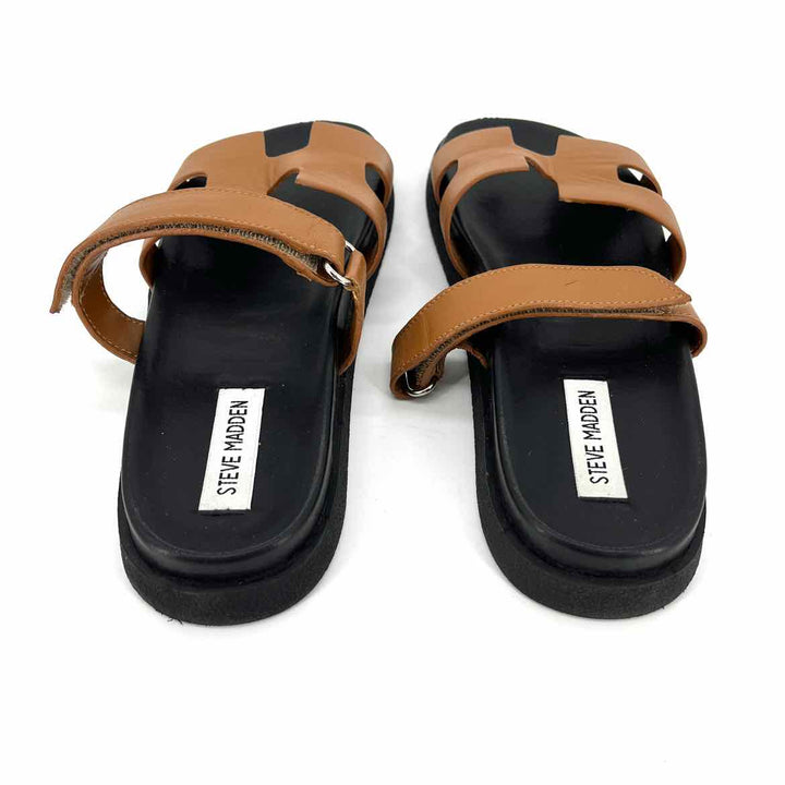 Shoe Size 9.5 Steve Madden Brown Leather Sandals