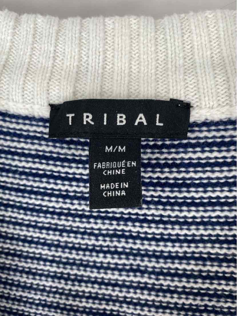 Size M TRIBAL Navy Print Sweater