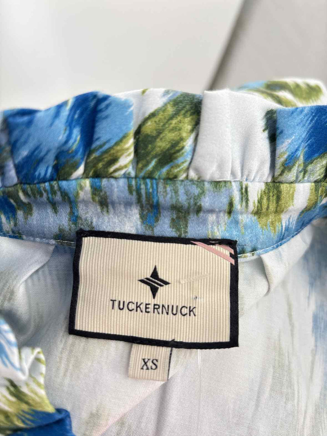 Size XS TUCKERNUCK Blue Print Dress
