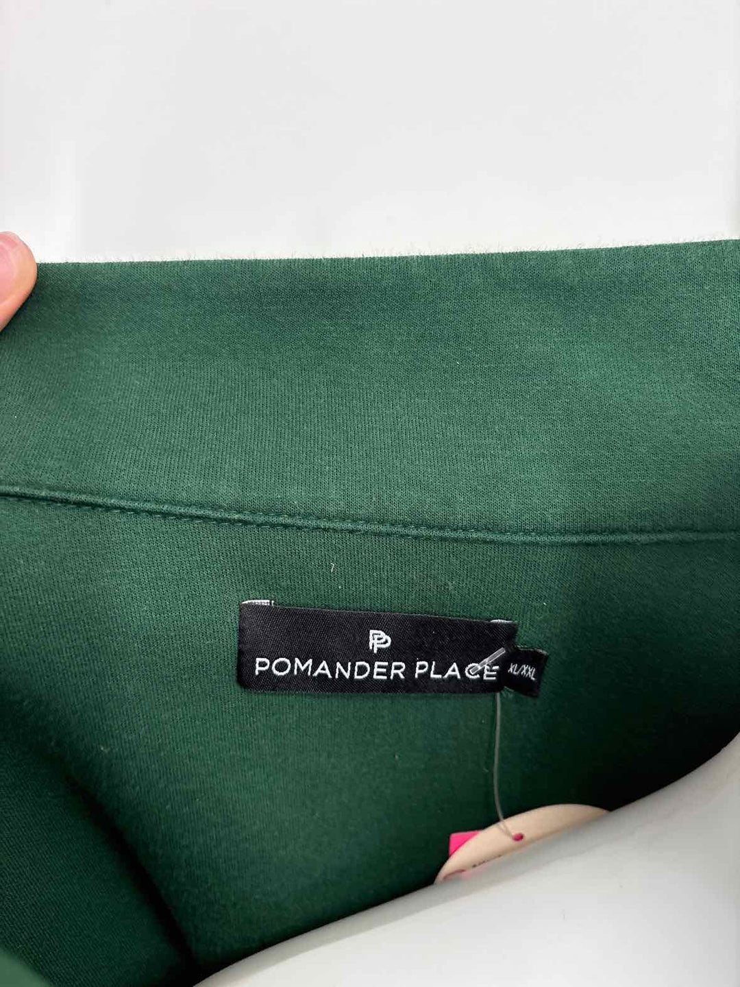 Size XXL POMANDER PLACE Green Cotton Sweater