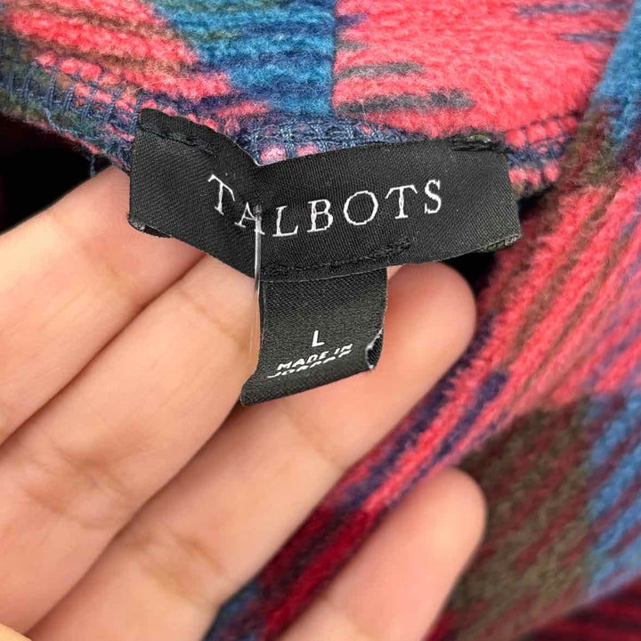 Size L Talbots Multi-Color Fleece Shirt