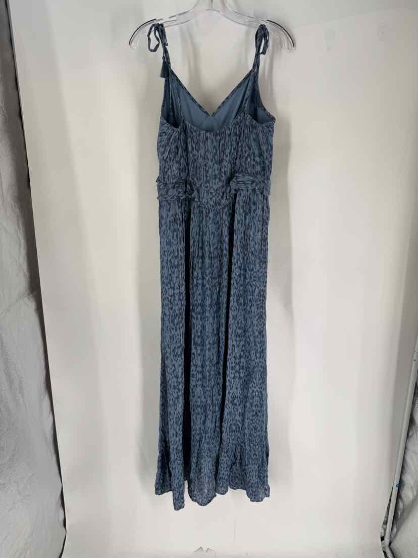 Size L LOVE STITCH Blue Print Dress