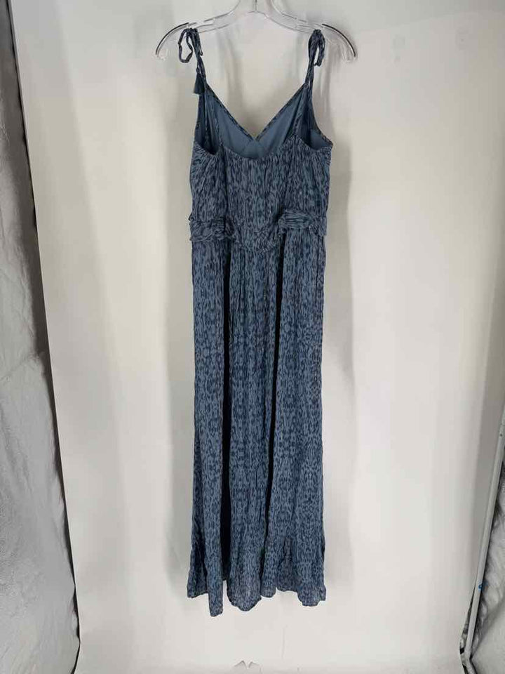 Size L LOVE STITCH Blue Print Dress