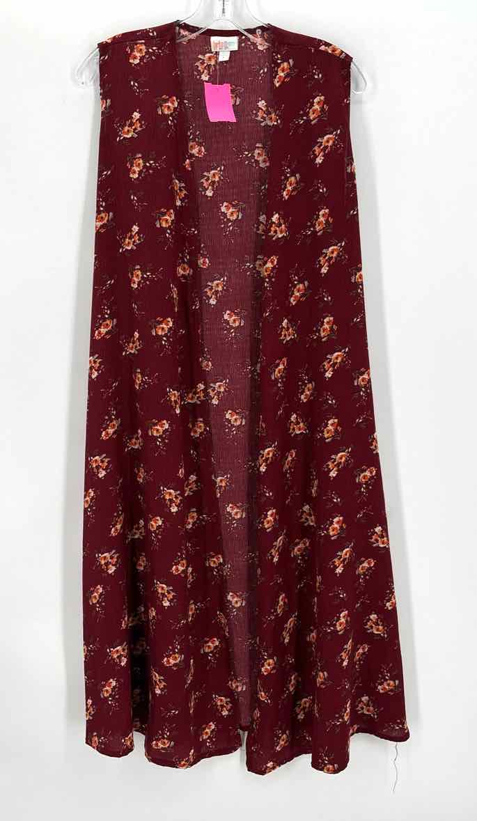 Size L lularoe Burgundy Cardigan