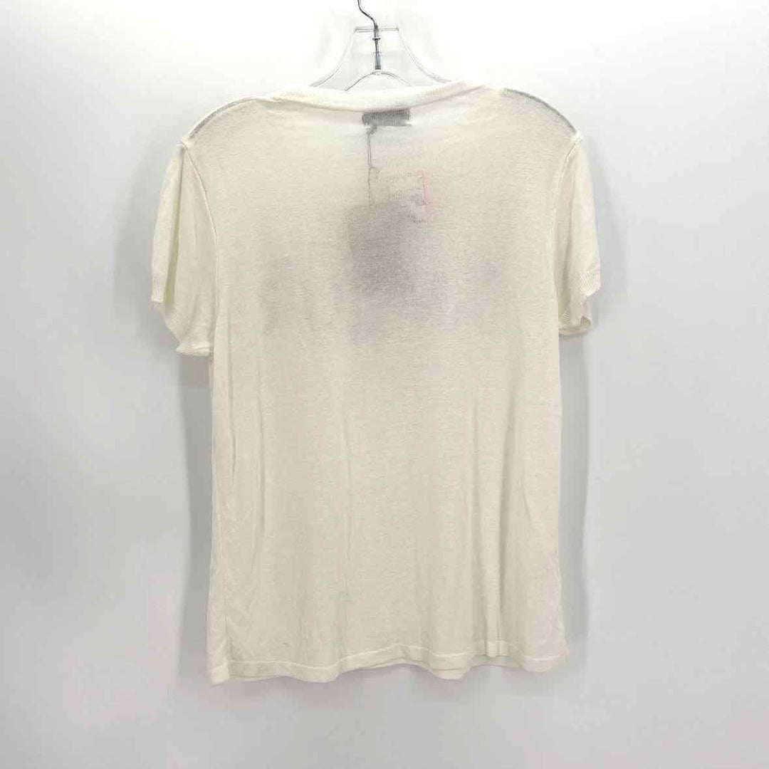 Size S/M Ivory Linen Viscose Shirt