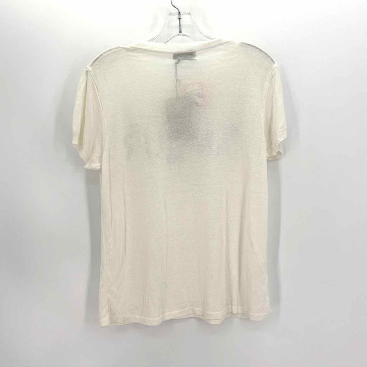 Size S/M Ivory Linen Viscose Shirt
