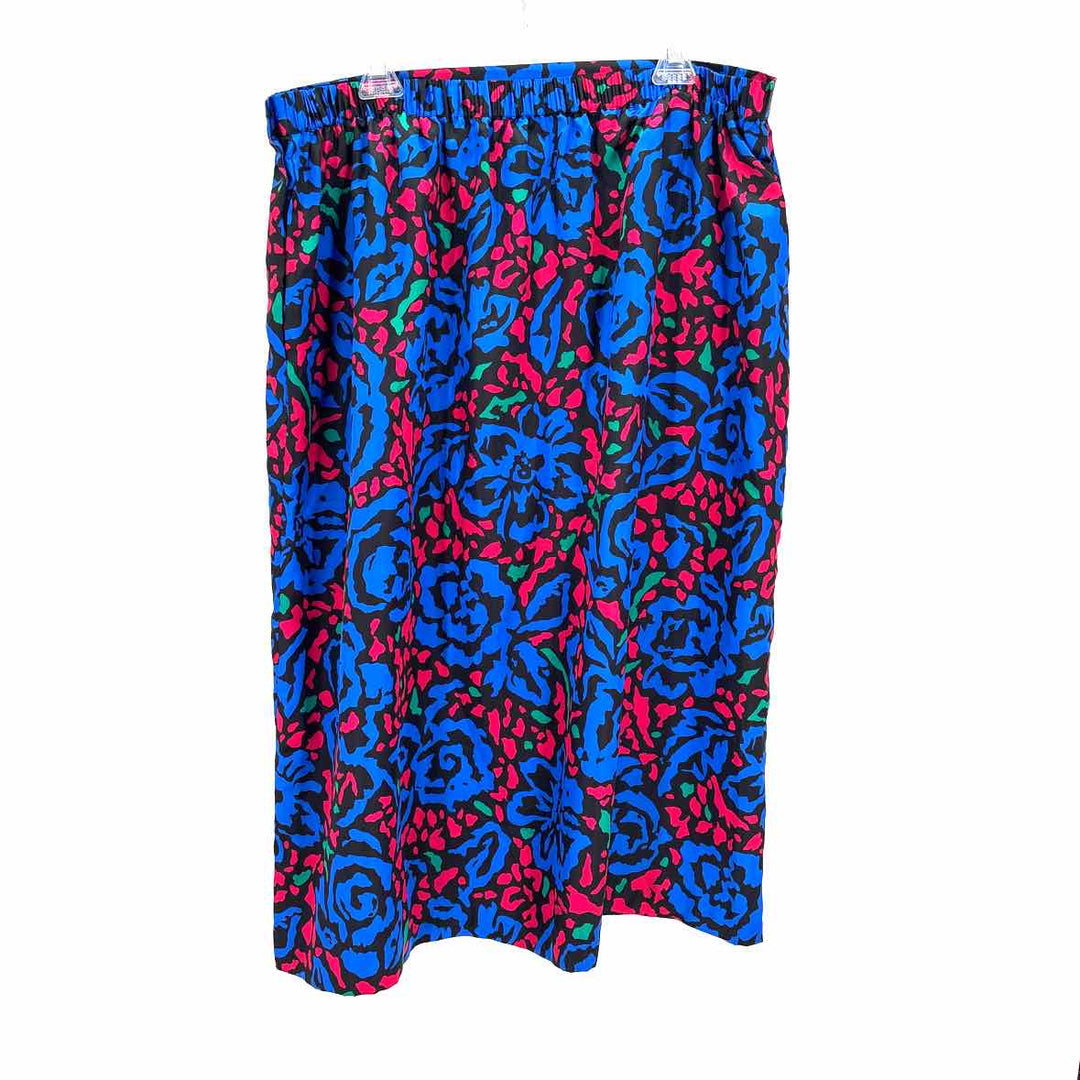 Size 22 Blue Print Skirt