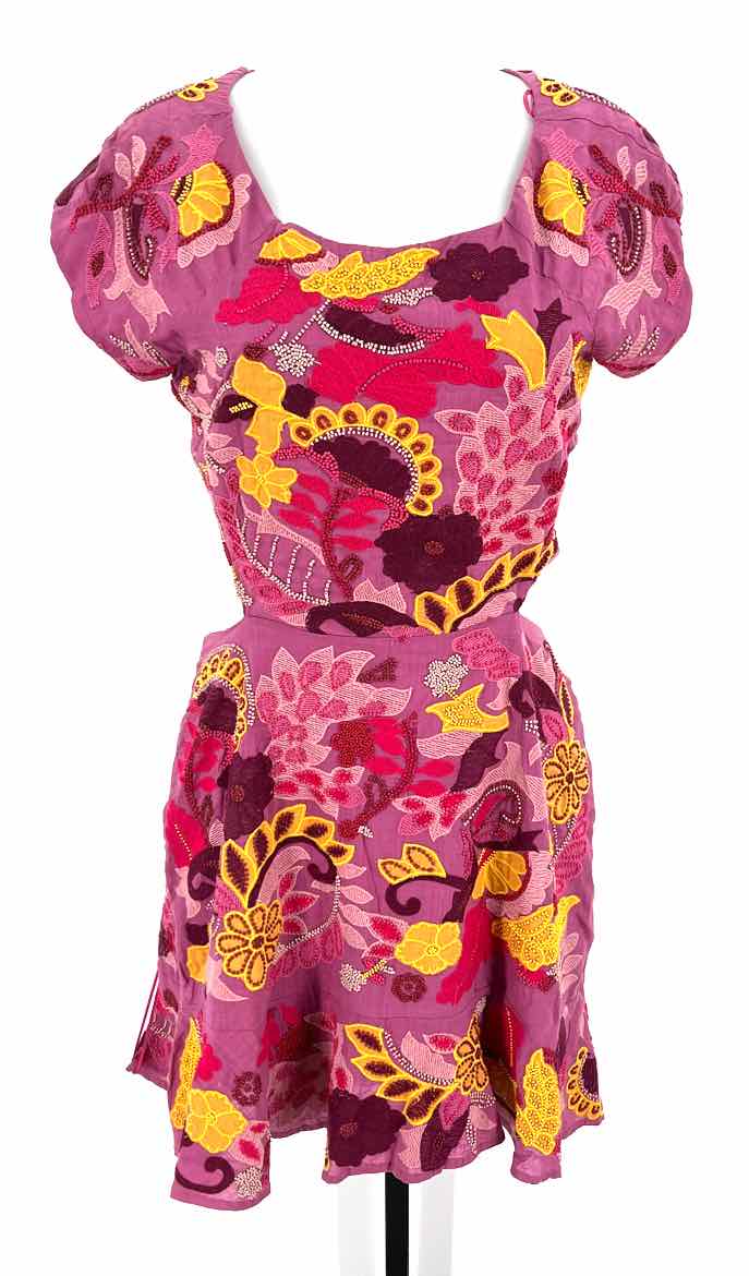 Size 12 MAEVE Purple Beaded Dress