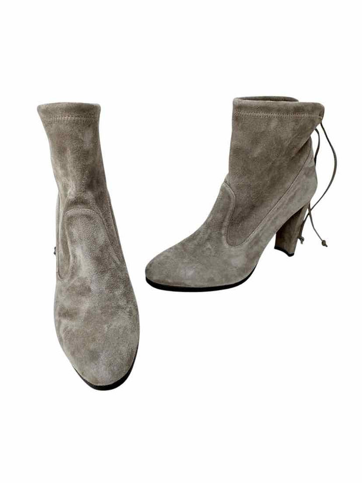 Shoe Size 7.5 Stuart Weitzman Gray Suede Boots