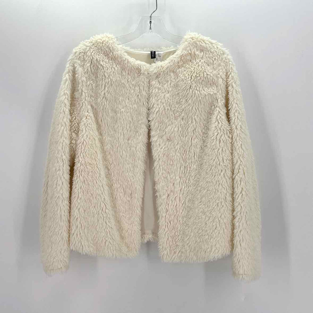 Size 16 H&M Ivory Faux Fur Jacket
