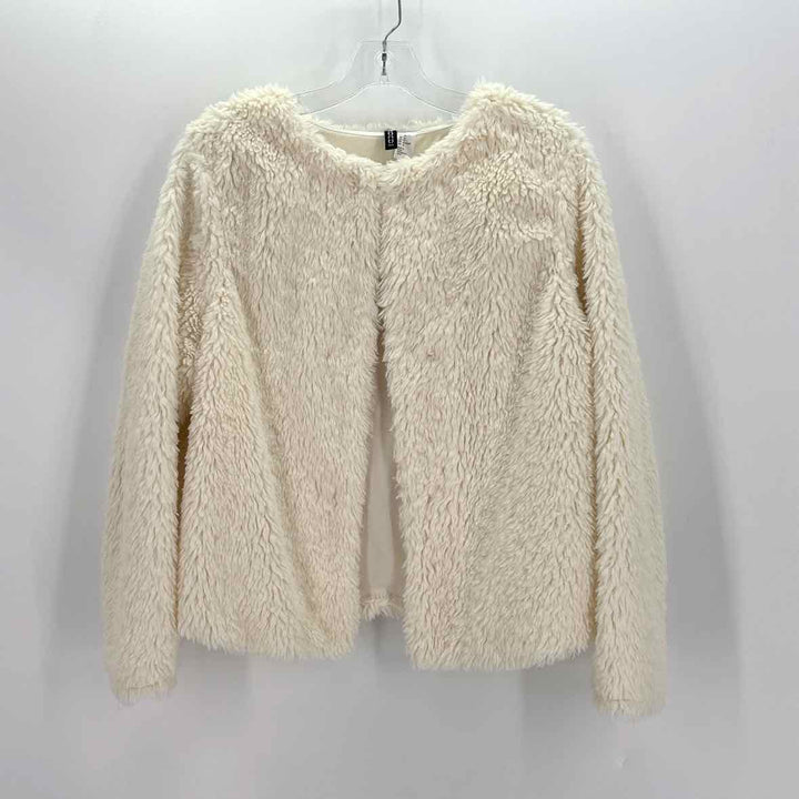 Size 16 H&M Ivory Faux Fur Jacket
