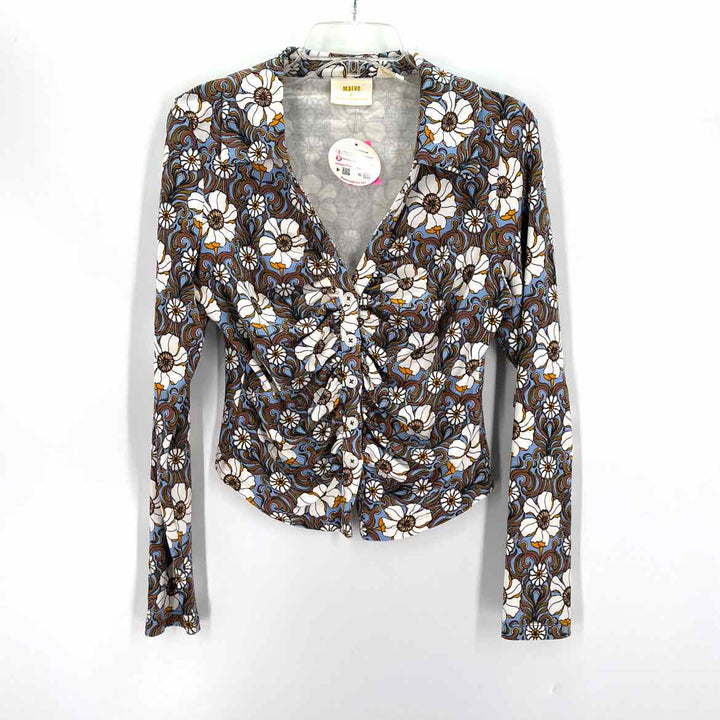Size M MAEVE Multi-Color Knit Shirt