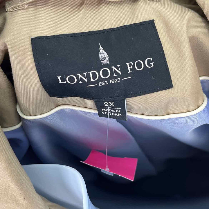 Size 2X LONDON FOG Beige Coat