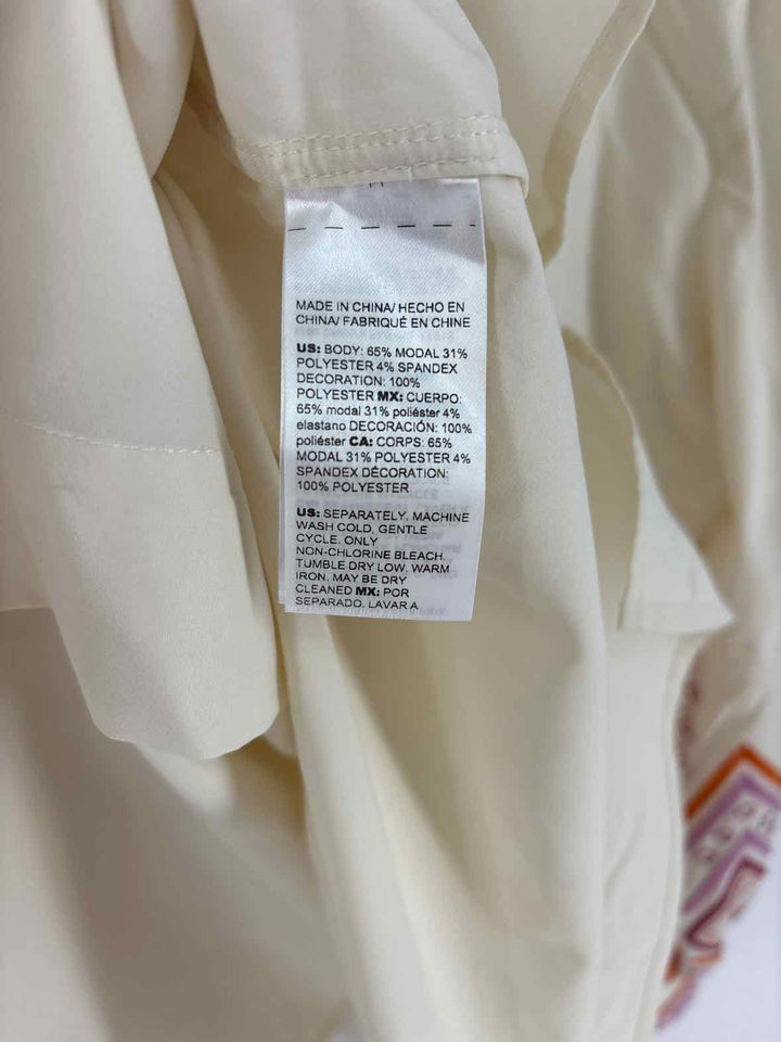 Size 12 Chico's Cream Shirt