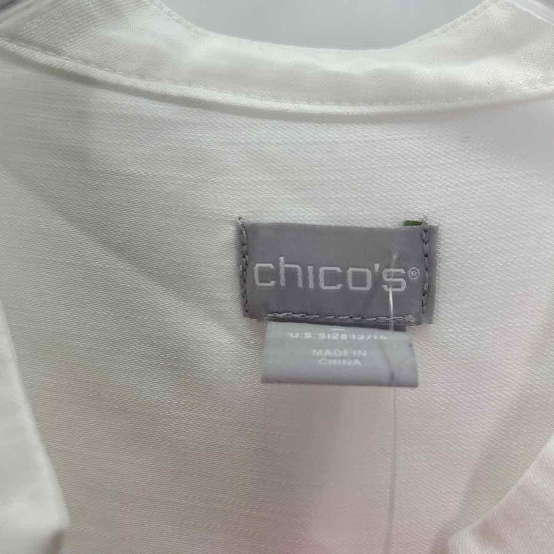 Size 12 Chico's White Shirt