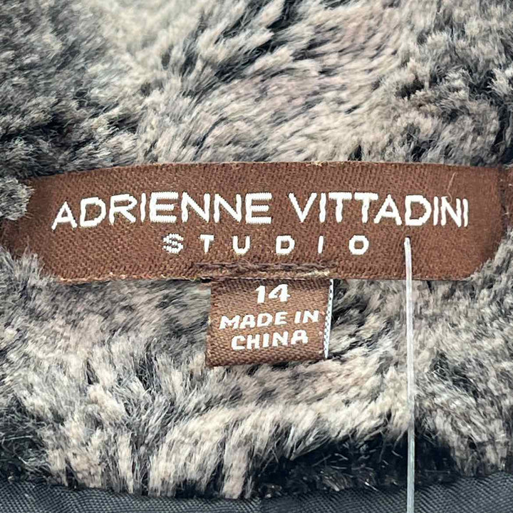 Size 14 ADRIENNE VITTADINI Multi-Color Faux Leather Jacket