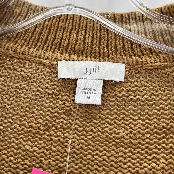 Size M J JILL Tan Knit Cardigan