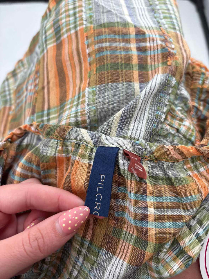Size 14 ORANGE PRINT Shirt