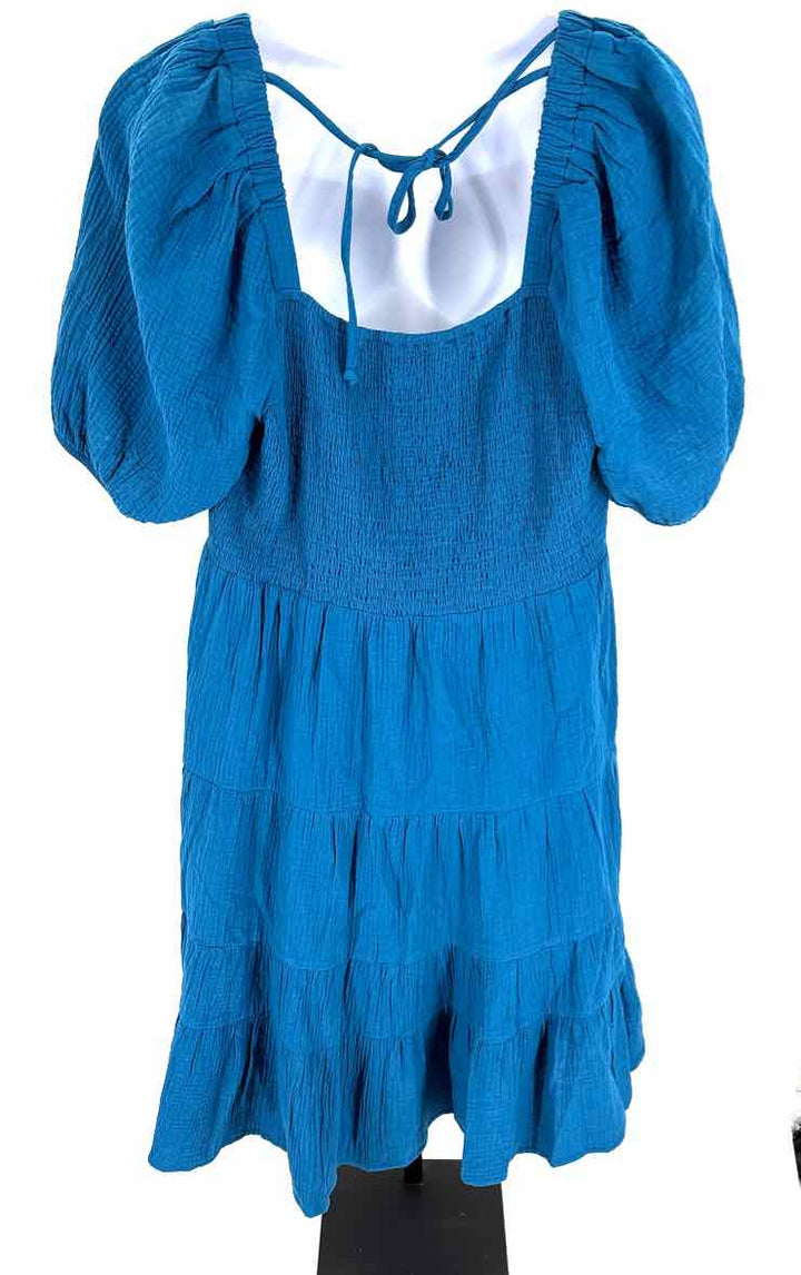 Size 2X NURTURE Teal Cotton Dress