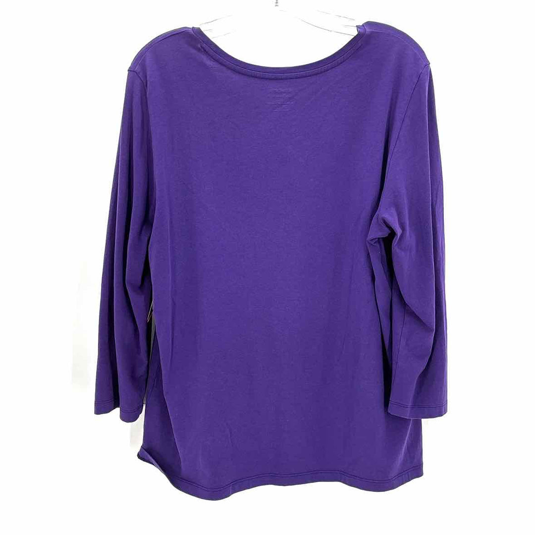 Size L Chico's Purple Shirt