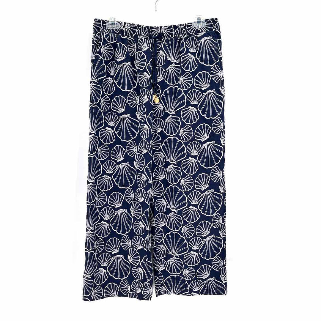 Size M CYNTHIA ROWLEY Navy Print Pants