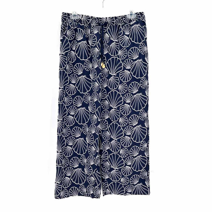 Size M CYNTHIA ROWLEY Navy Print Pants