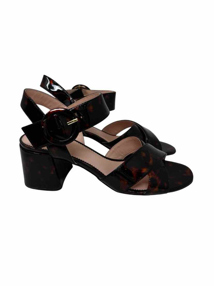 Shoe Size 8.5 J Crew Brown Print Sandals