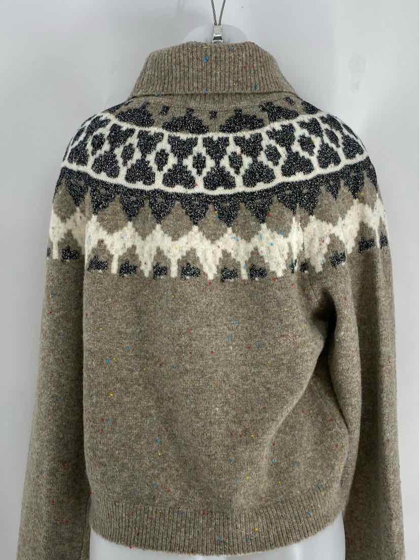 Size M SKIES ARE BLUE Tan Sweater