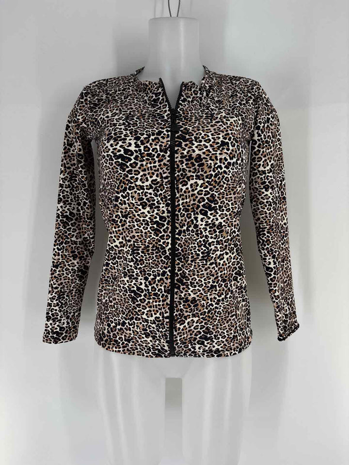 Size L BETSEY JOHNSON Brown Print Jacket